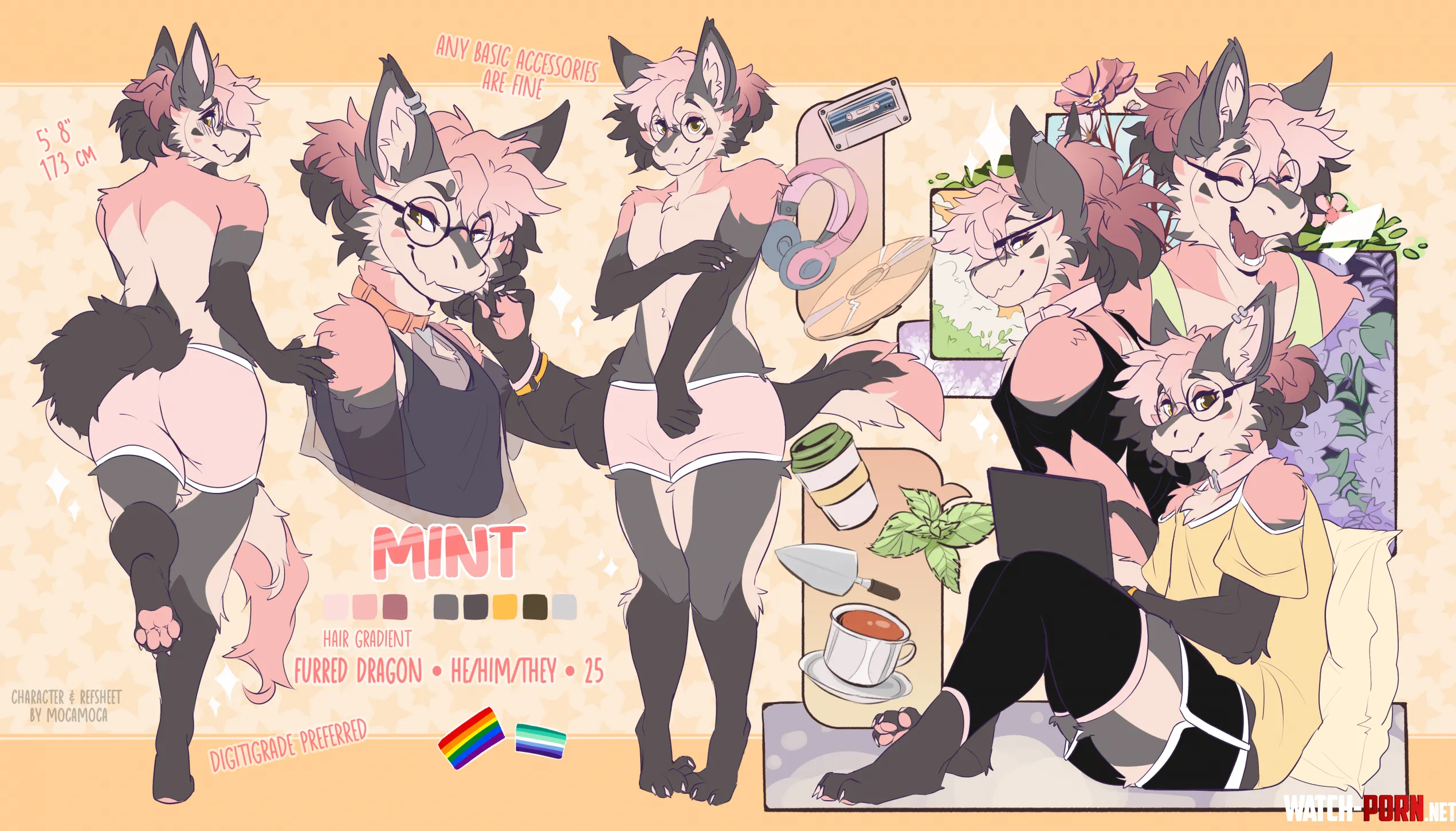 Redid my sona Mint art by me by yukonl