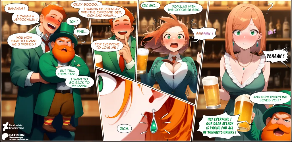 Thumbnail 3 Wishes for St. Patrick by Ok_Boysenberry_1332 - GenderTransformation Category