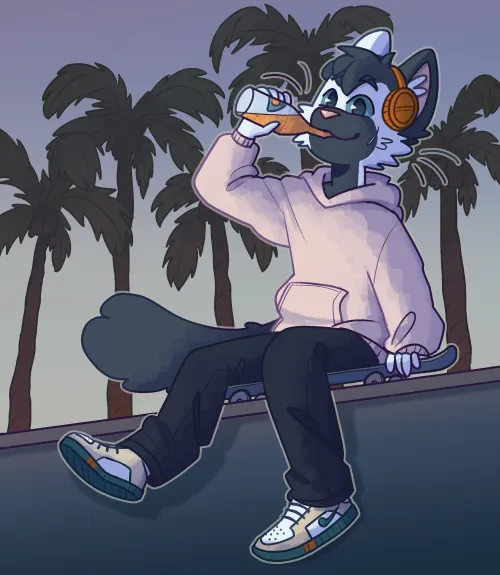 Thumbnail Capturing a Calm Sunrise Through Art by Re_not_Rob | Furry