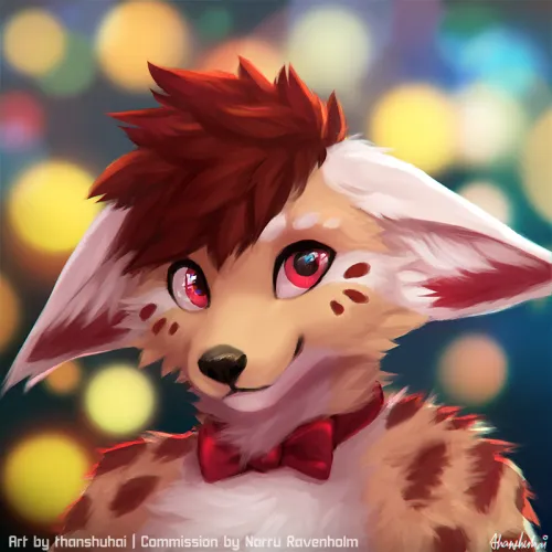 Thumbnail Glowing Furry Artistry by thanshuhai - Radiant Masterpiece Revealed
