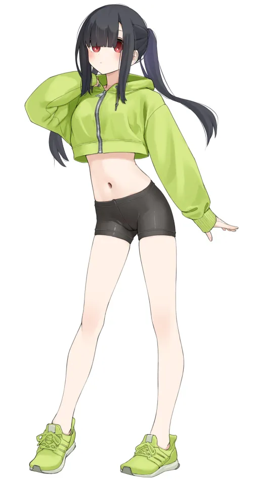 Thumbnail Discover the Original Crop Top Hoodie by pinkqkie in animemidriff