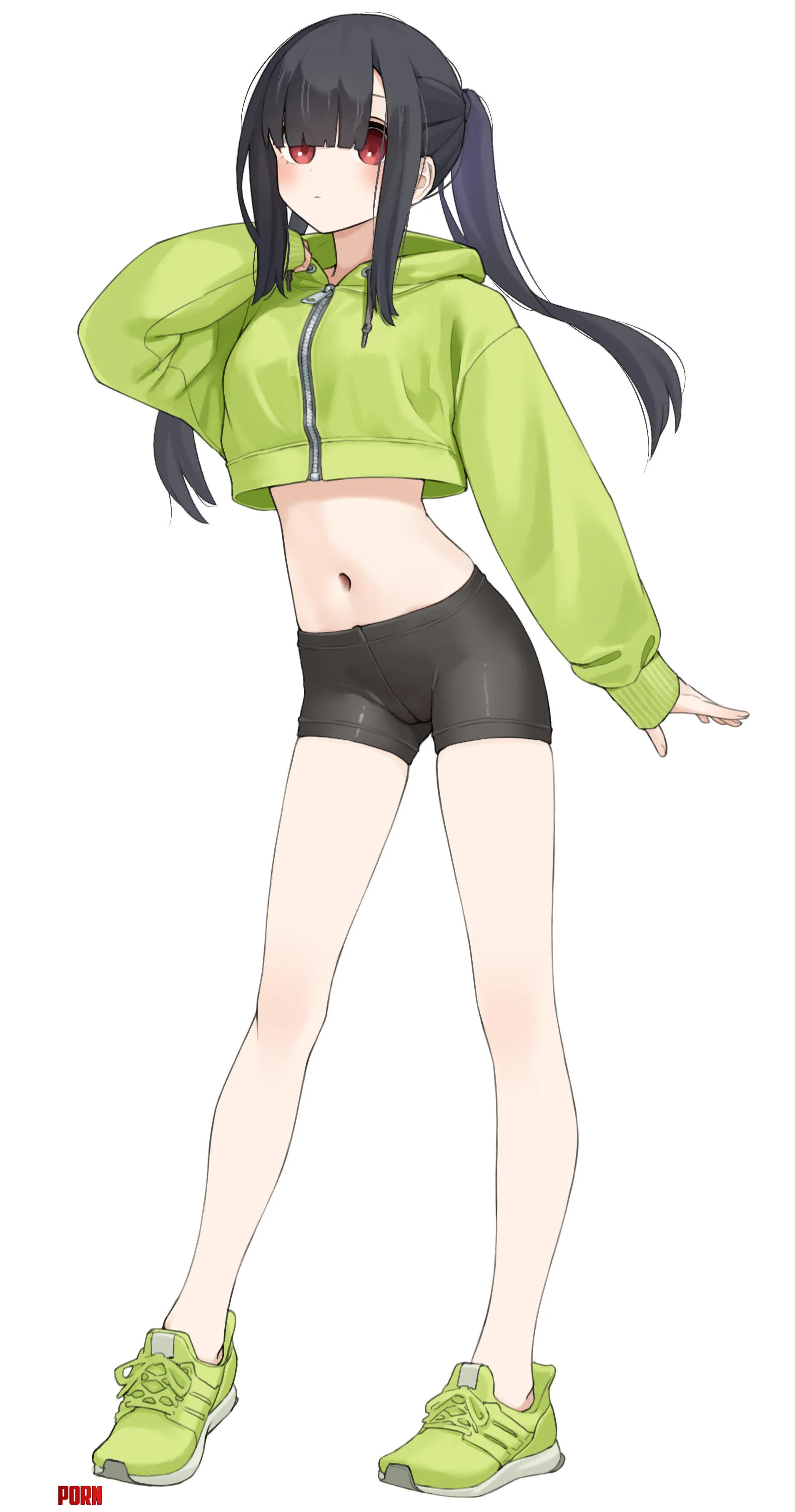 Crop Top Hoodie Original by pinkqkie