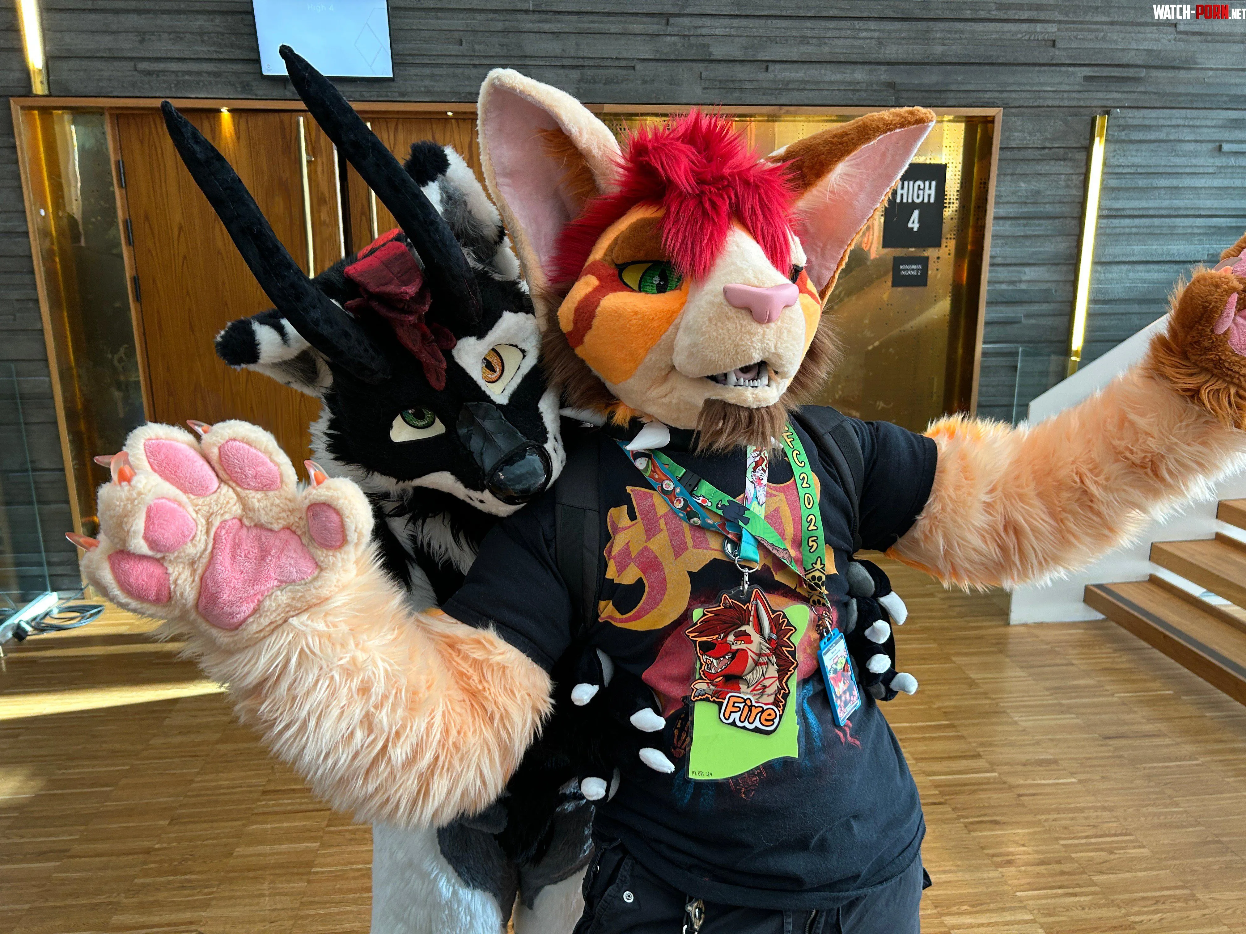 Aaaah  He is biting me by FireHyena