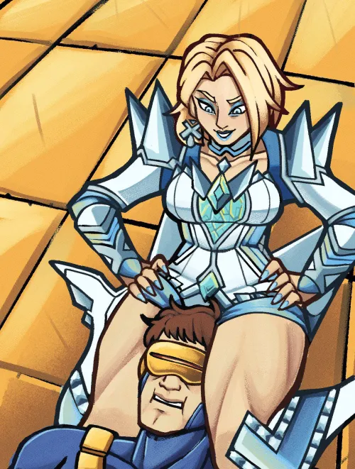 Thumbnail Emma Frost helping Scott with marriage counseling kuremi Marvel Rivals by EroMestre
