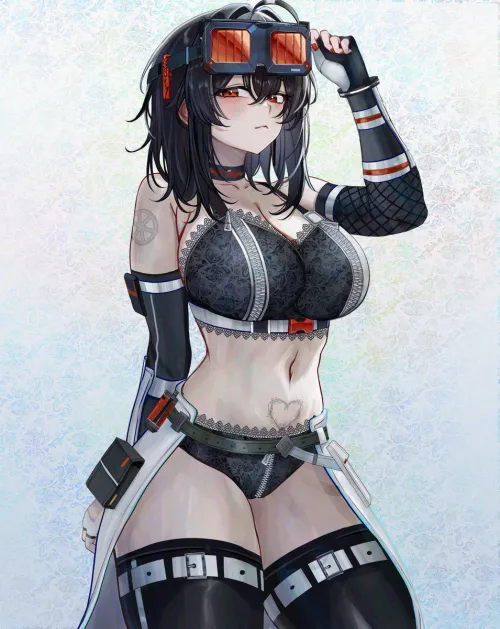 Thumbnail Grace in Custom Lingerie: Explore gurei by HeavyLancerthe8th | thighdeology