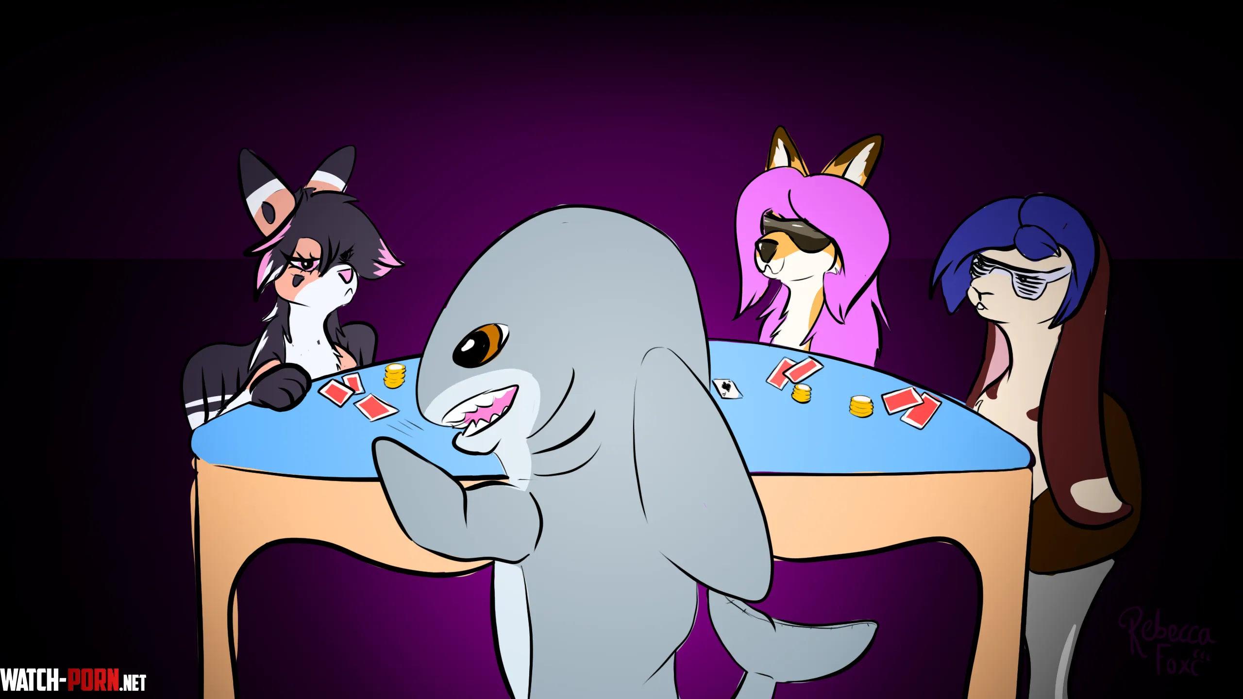POKER FACES by RebeccaFoxo