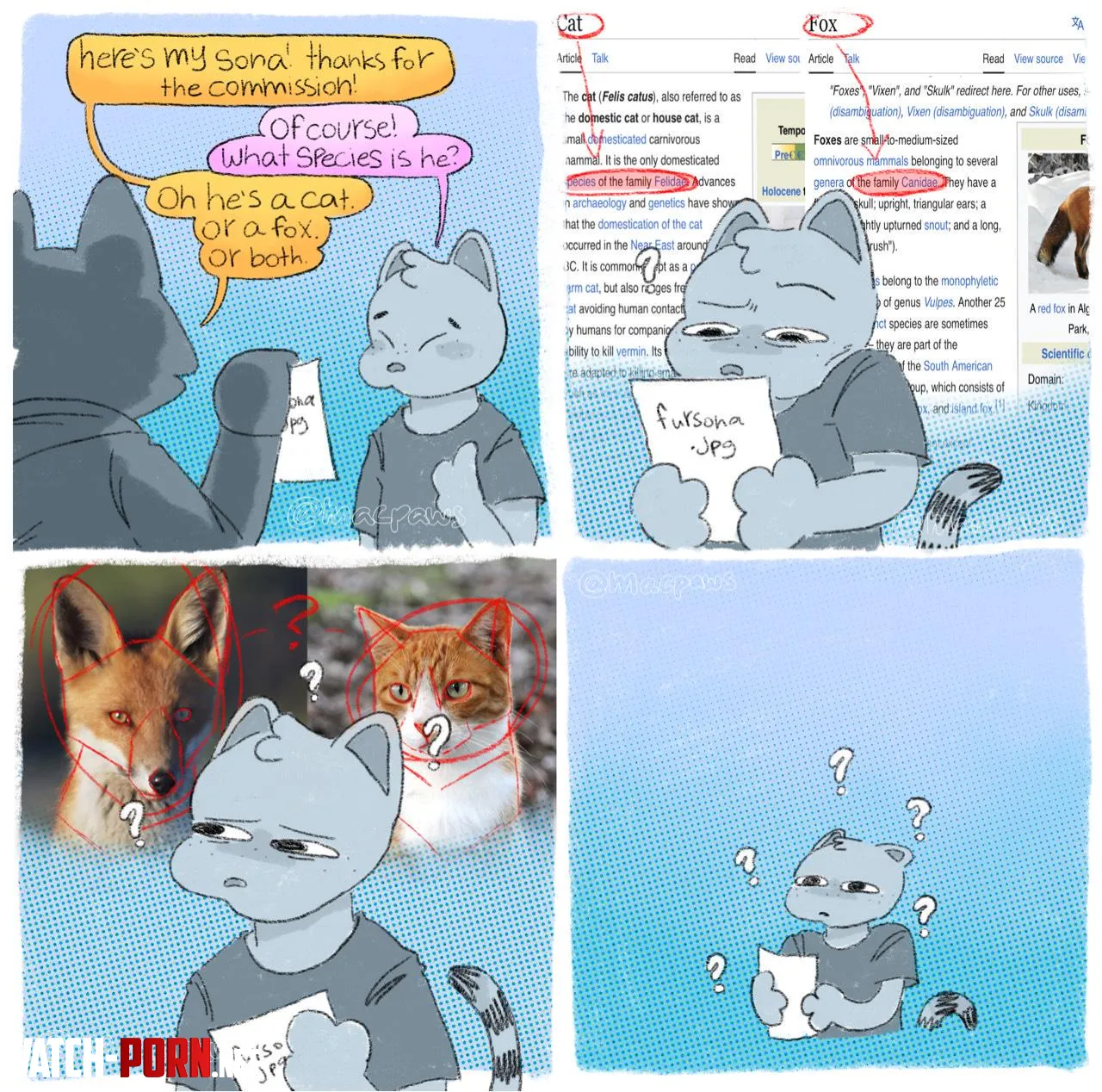 THOSE ARE TWO VERY DIFFERENT ANIMALS WDYM by macpaws