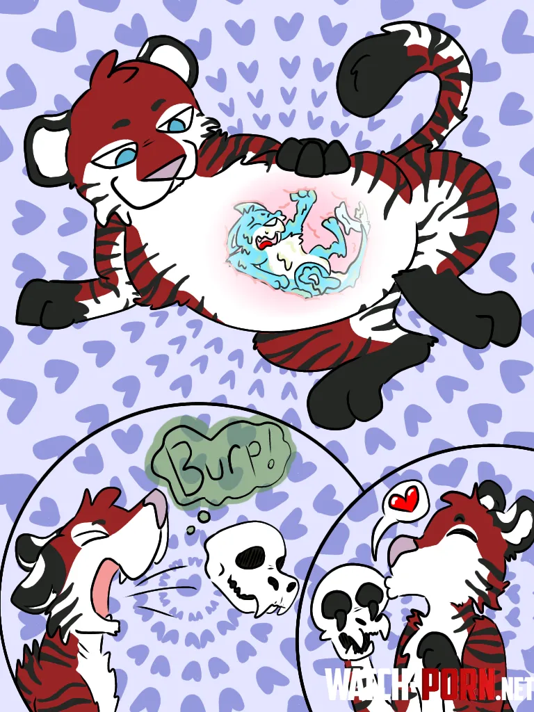 image OC by RoyalKitten Tiger snack time by Royal_Kitten