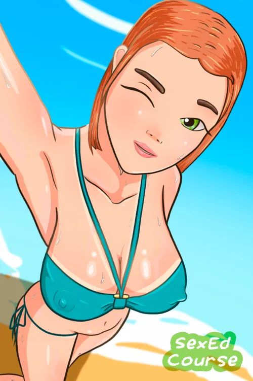 Thumbnail Sex Ed teacher on the beachSexEd CourseAlmondRaf by almond_raf