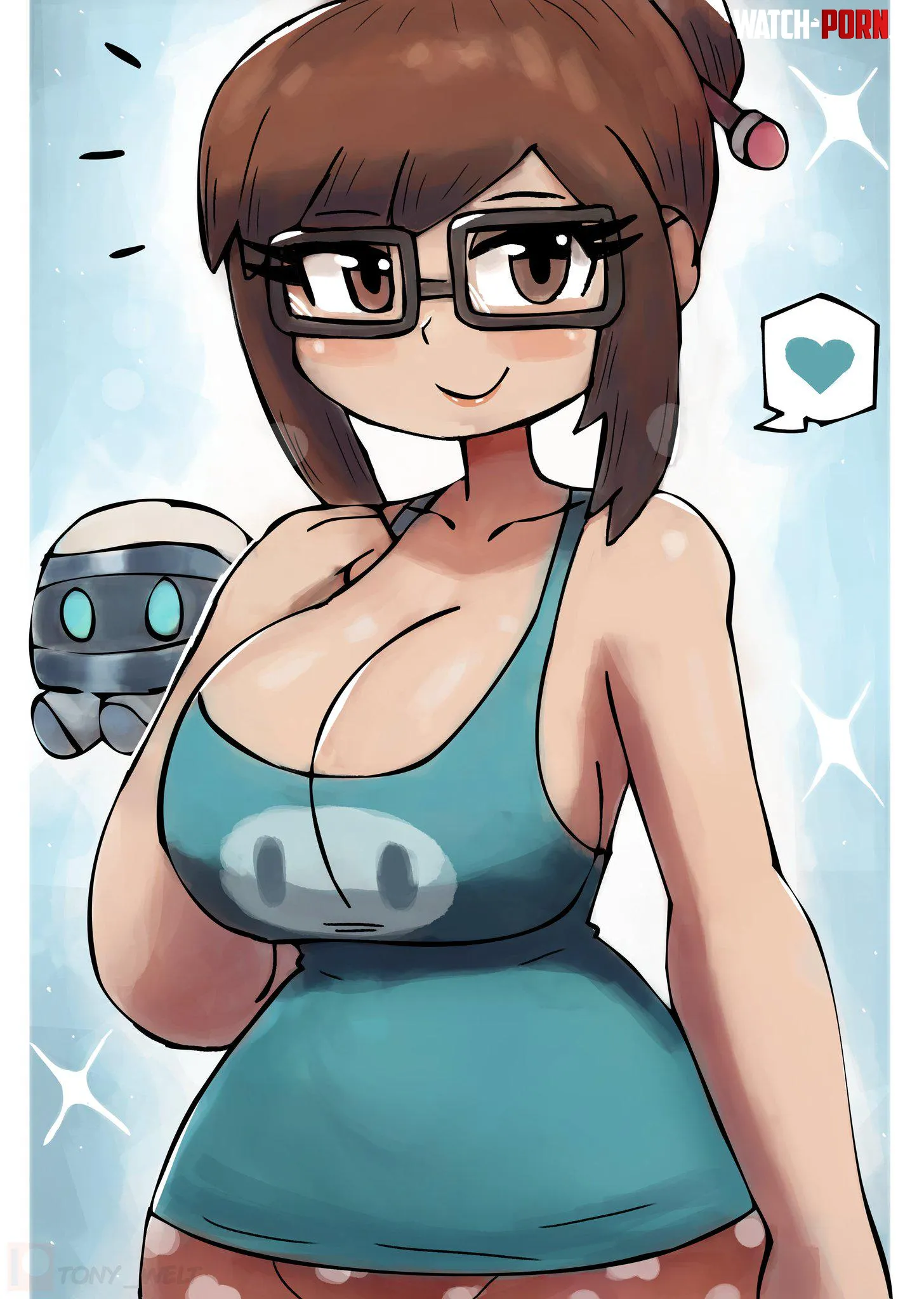 Mei lookin at you Overwatch by LafterMastr