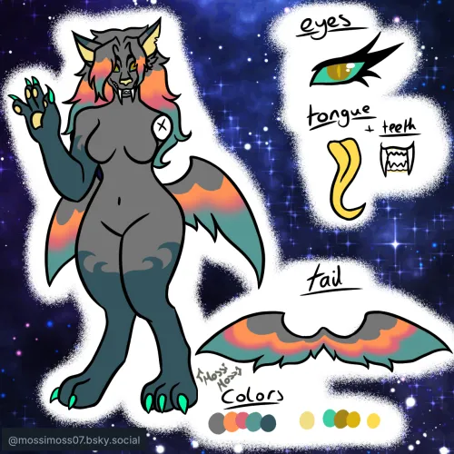 Thumbnail Front-Facing Sona Reference by RouxSoul956 | Furry