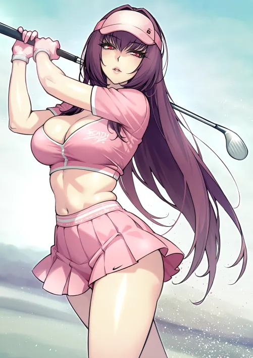 Thumbnail Golfer Scthach FateGrand Order Rioliogiz by A_MASSIVE_PERVERT | animemidriff