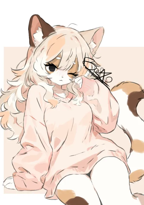 Thumbnail Step into Furry Fashion: She Bought a New Sweatshirt by Me by CoastProfessional274