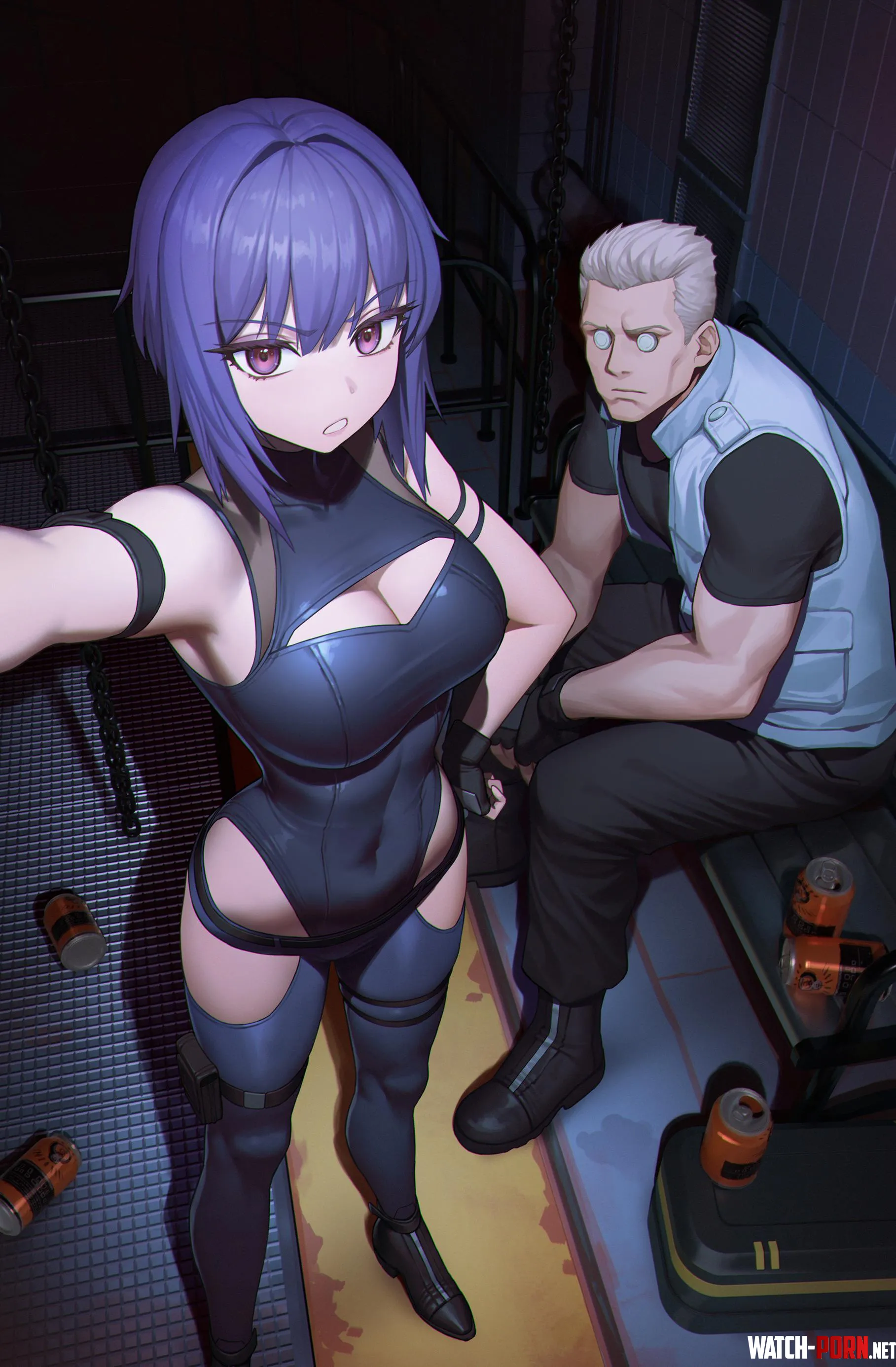 Motoko Kusanagi Ghost in the Shell by CheetahSperm18