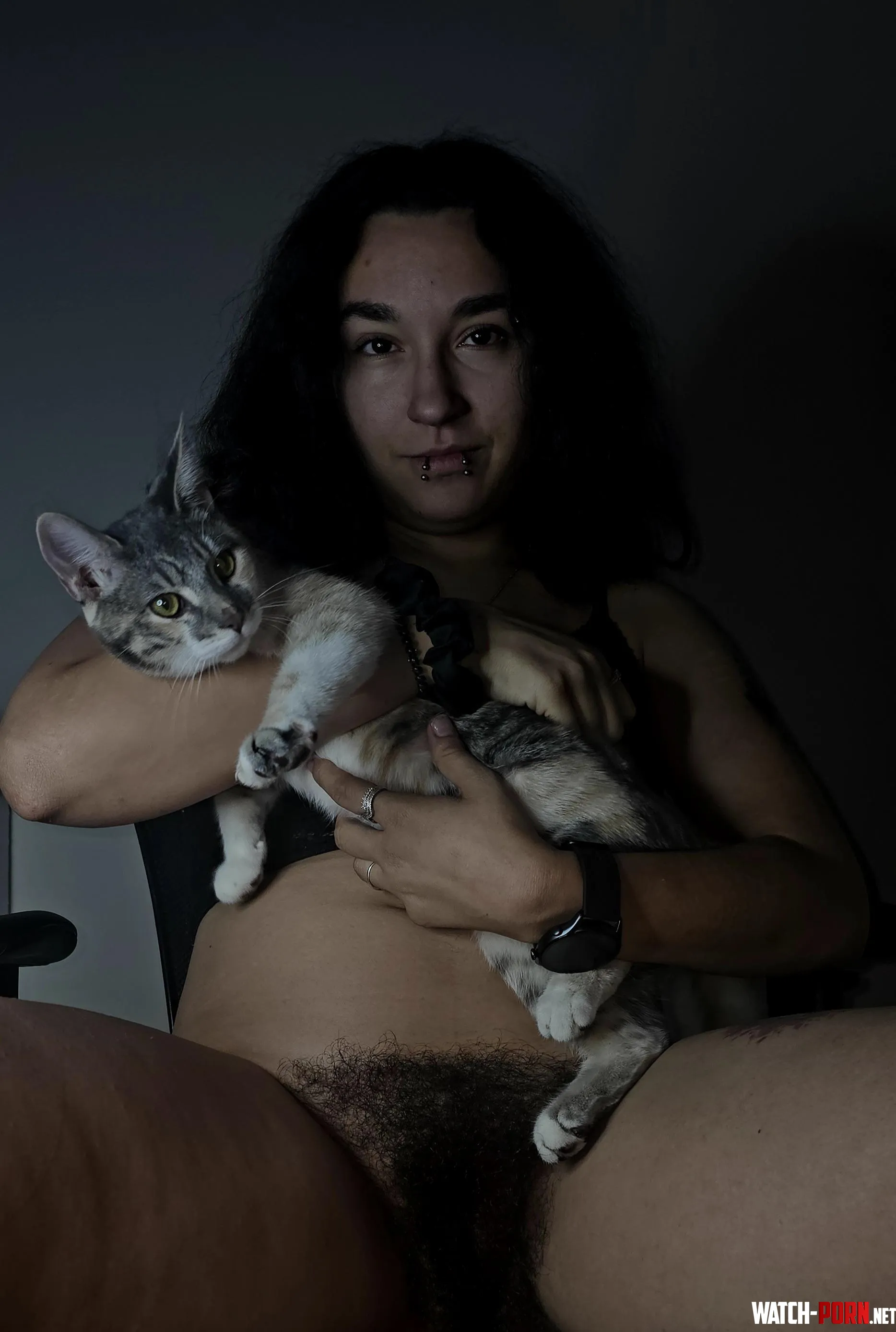 Guess which one purrs louder by Hairy_nShameless