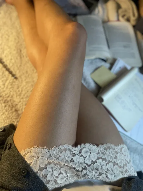 Thumbnail Taking a break from studying to appreciate my long legs  by Ancient-News-6889