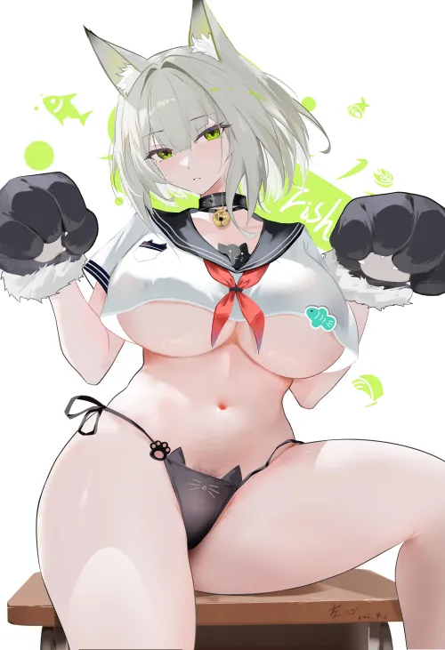 Thumbnail marxsander2016 Delivers 'Kaltsit underboob and thighs Arknights' for OppaiLove Enthusiasts