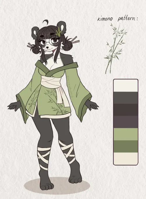 Thumbnail Bamboo Panda Adopt More Info in Comments by crystal_s0da | Furry