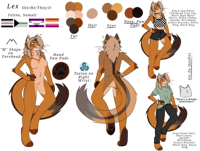 Thumbnail New Reference Sheet: True Sona Edition | GreyScale13579 | Furry