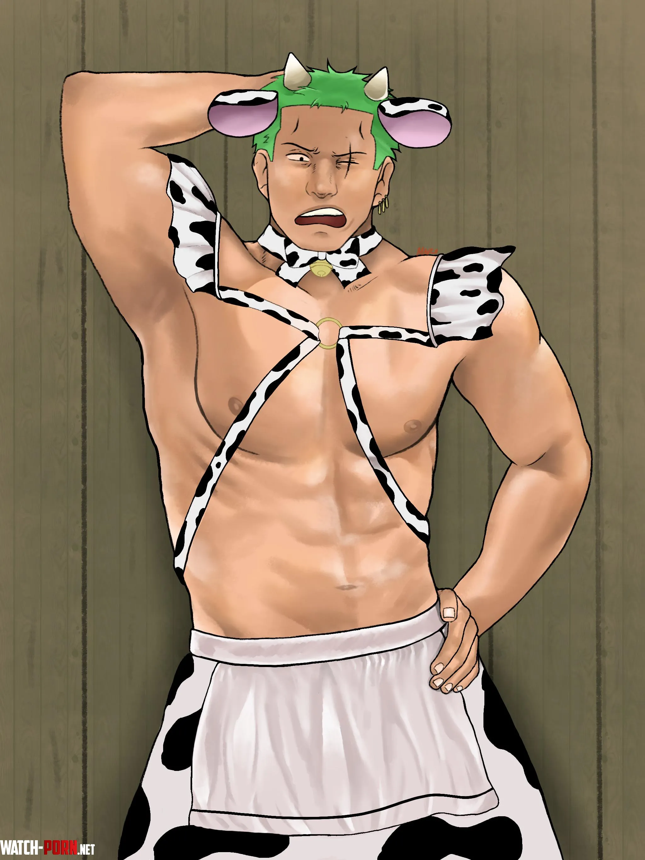 Finished cow maid Zoro Lothargic by LoThargic