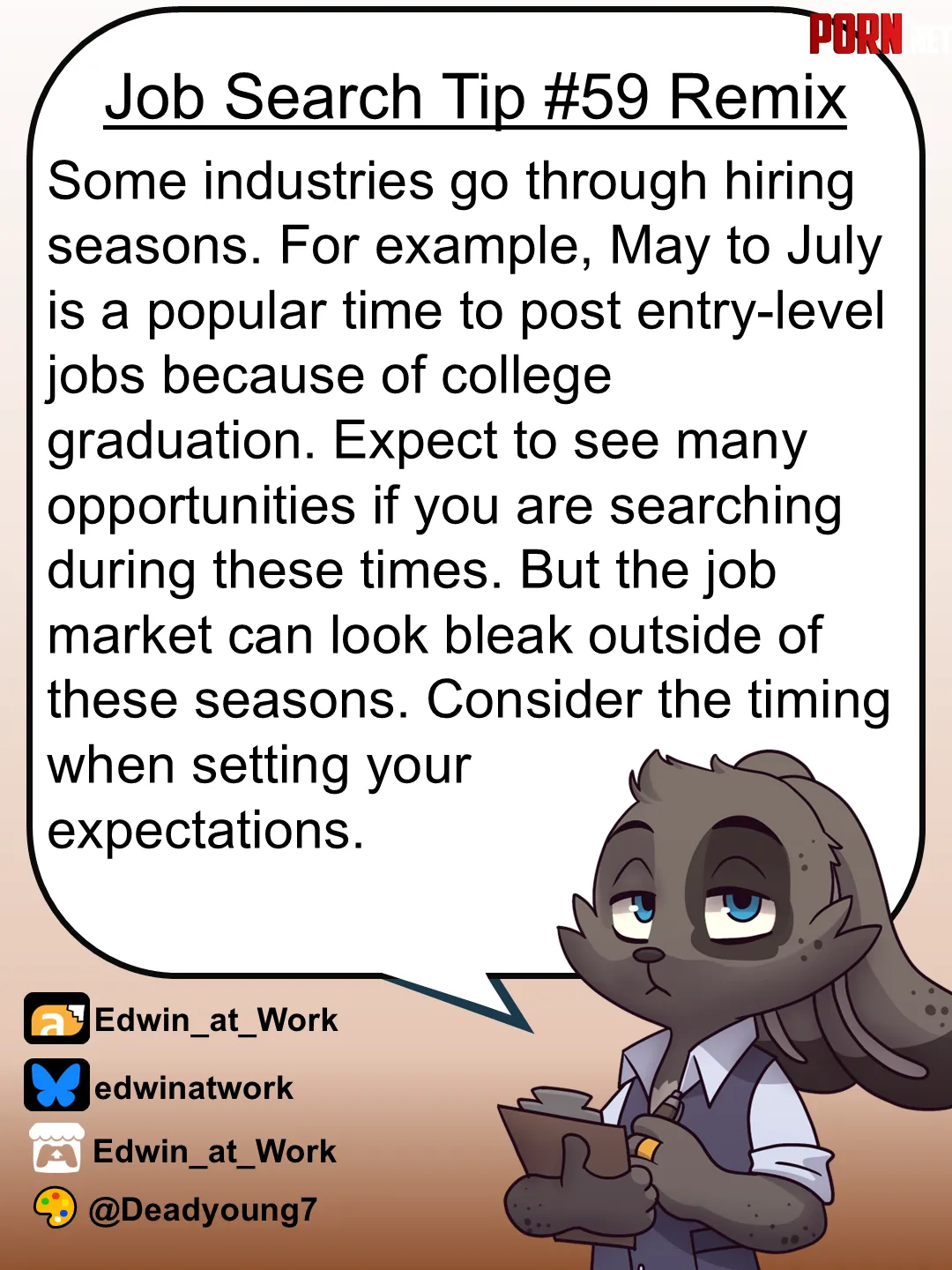 Job Search Tip Some Hiring Cycles are Seasonal by Edwin_at_work