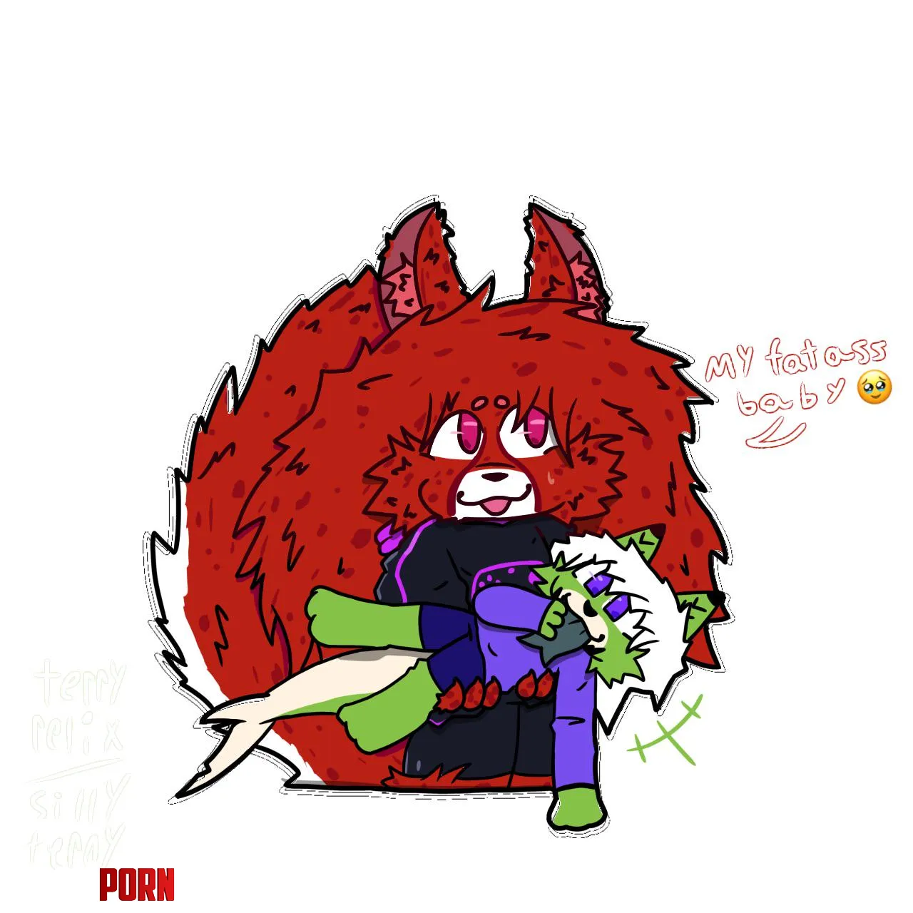 Creator with Oc art by me by SharkboiRetro
