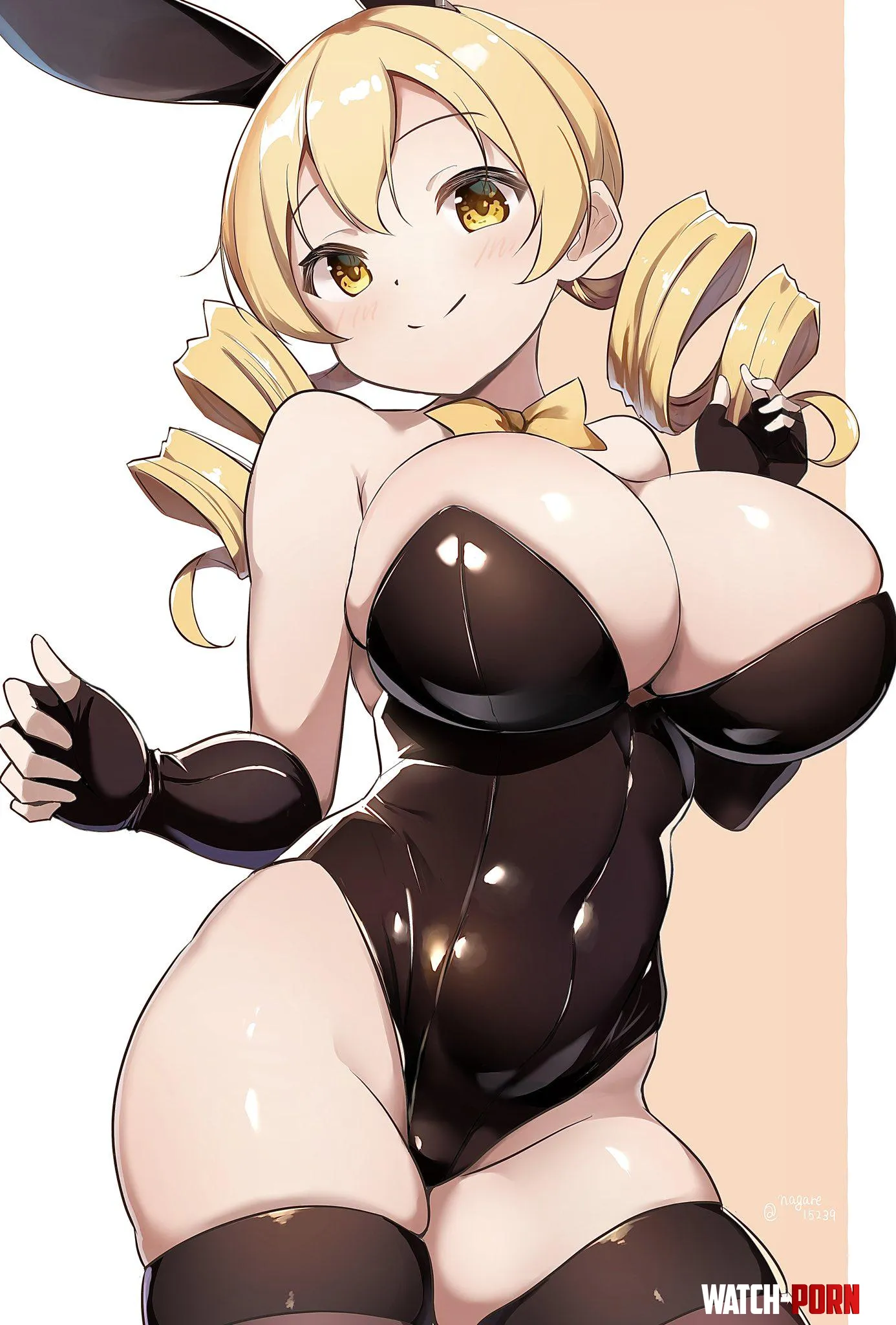 Mami Tomoe in a bunny suit Madoka Magica by LafterMastr
