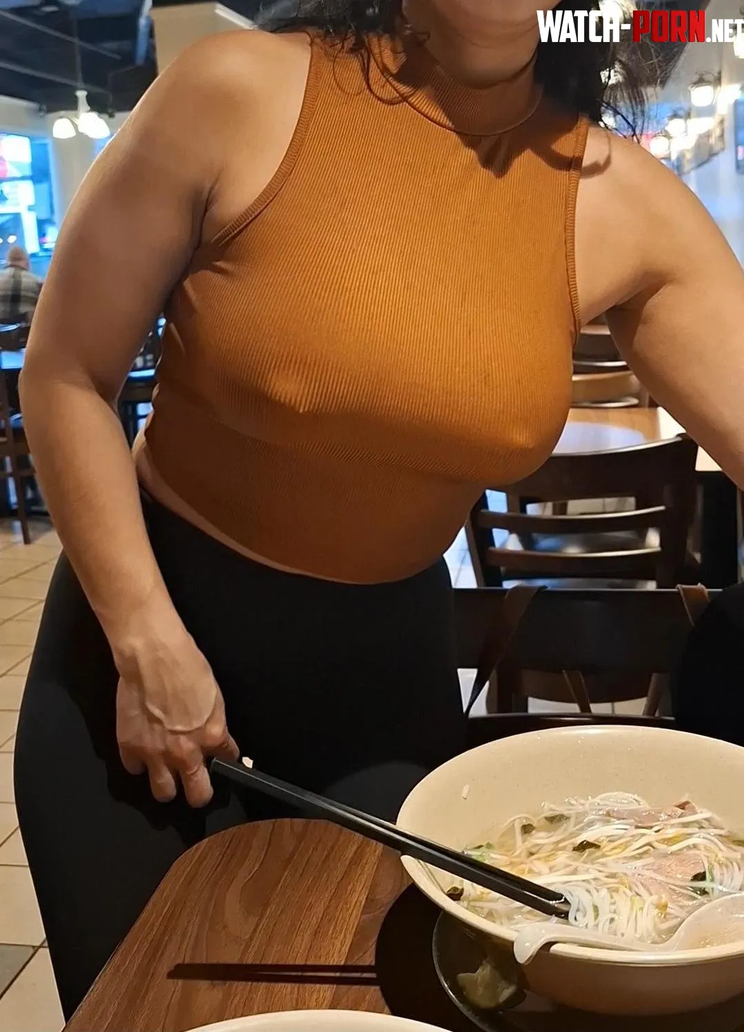 Ill be your waitress today sir dont forget to tip by Braless_babe