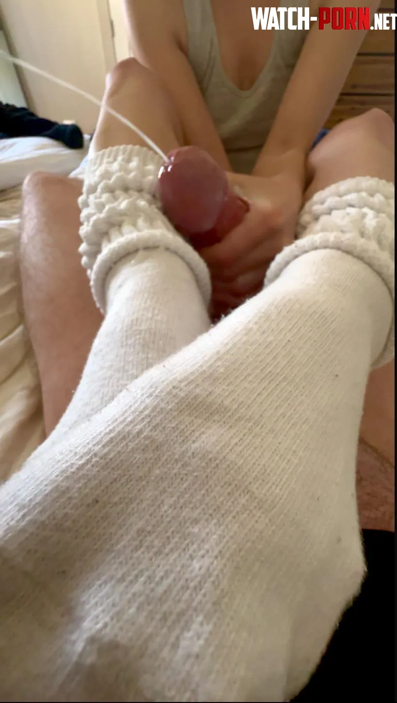 Love making boyfriend shoot his load between my slouch socks by SlouchSociety