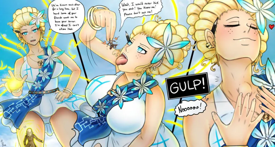 Thumbnail The Fairy Eve Shrinks and Eats a Poor Tiny by Nul_Ewen | Vore