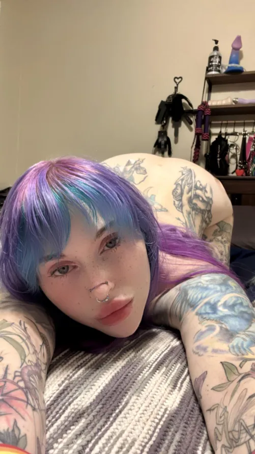 Thumbnail Embrace the Intensity of RainbowGothKat's PunkGirls Look