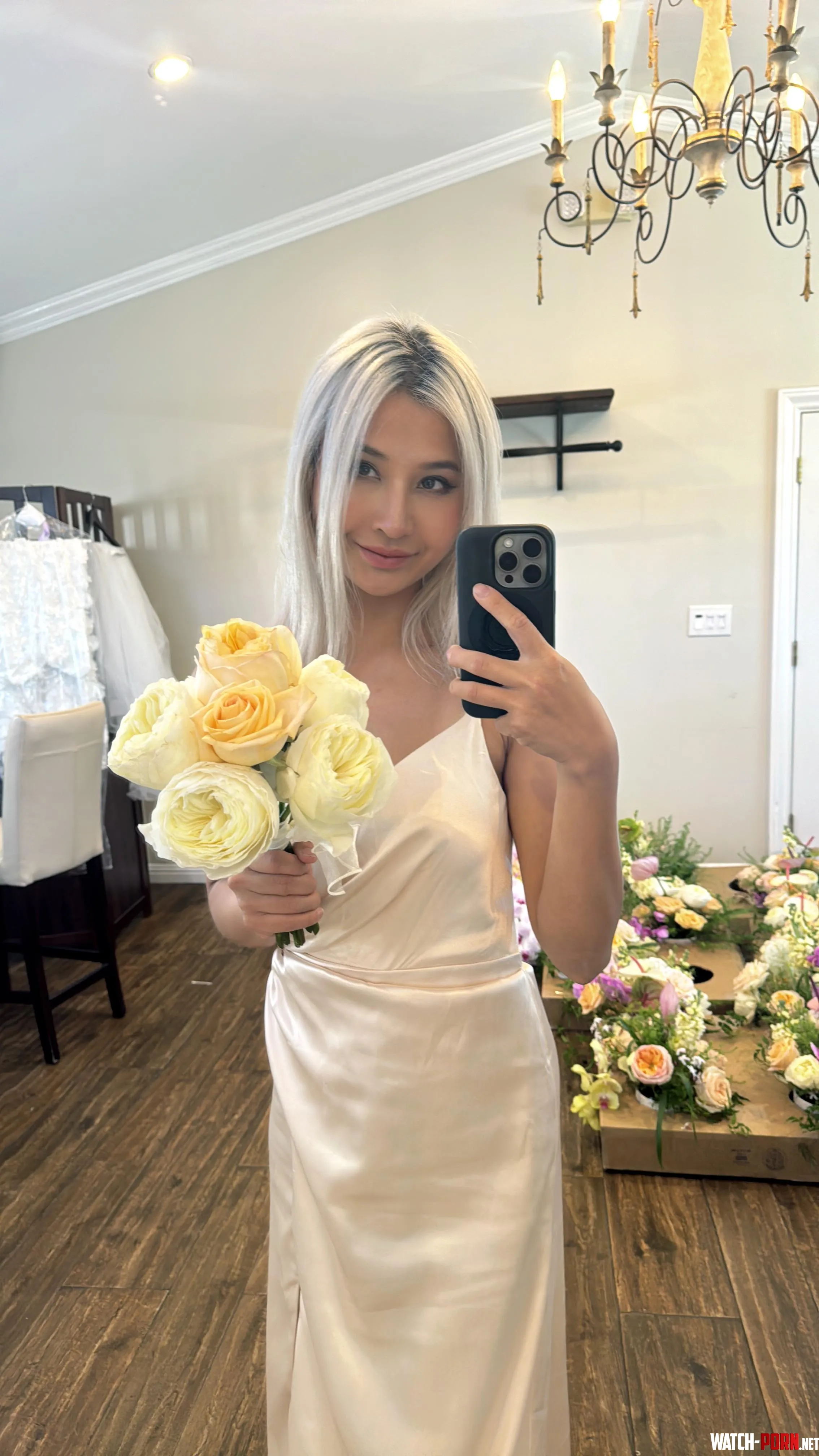mirror selfie at best friends wedding by dopamine_baby