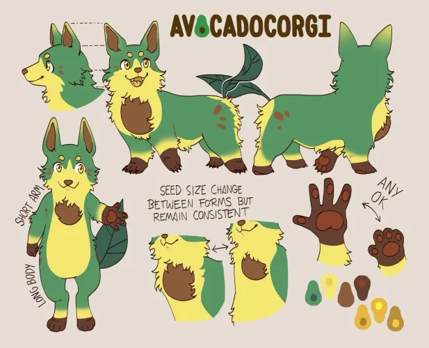 Thumbnail Avacorgi Artistry by Sorginak23: A Furry Masterpiece