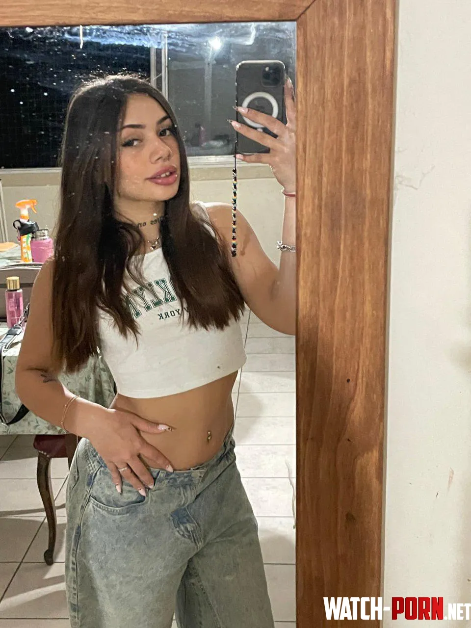 Chillin with this white crop top by Old_Raccoon891