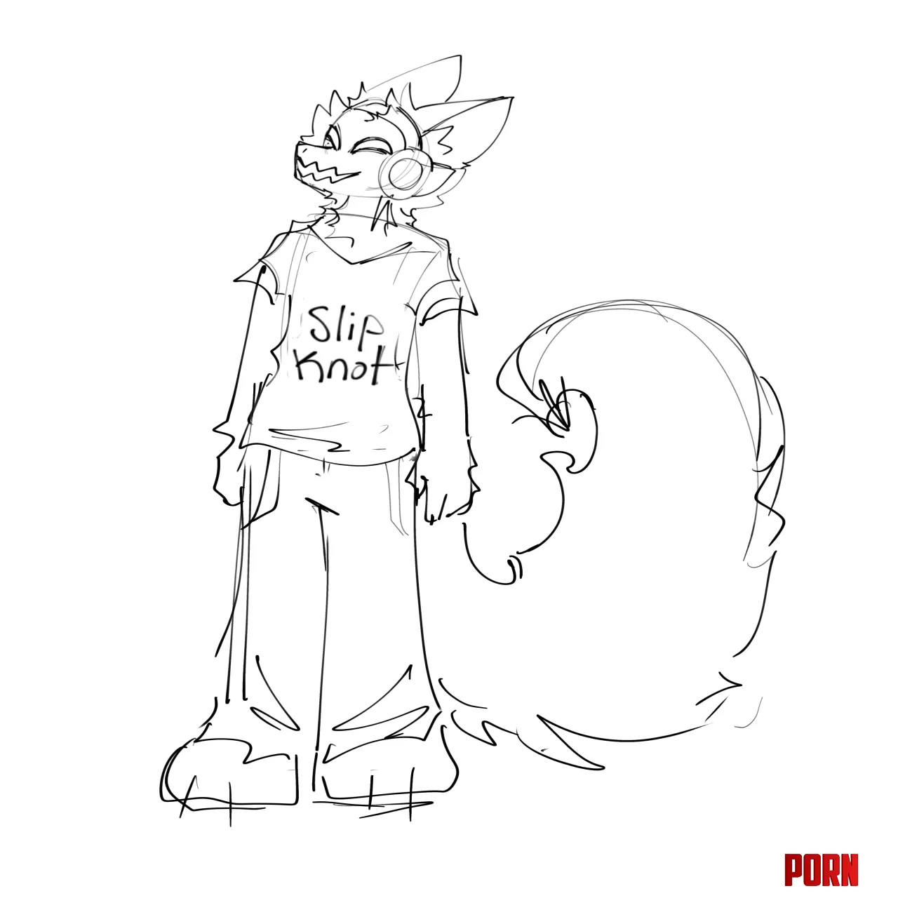 Drew my fursona for the first time what do yall think by Afraid_Speech4934