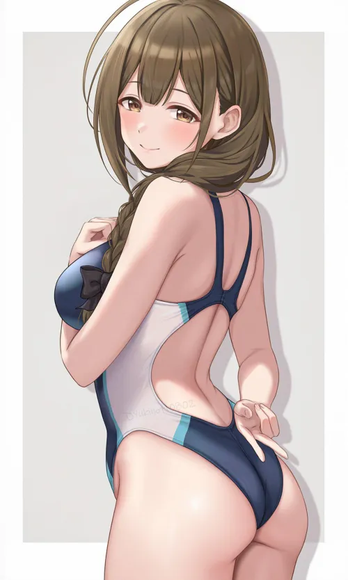 Thumbnail Chiyuki The Idolmaster: Dive into the World of Swimsuit Hentai with McKnight94