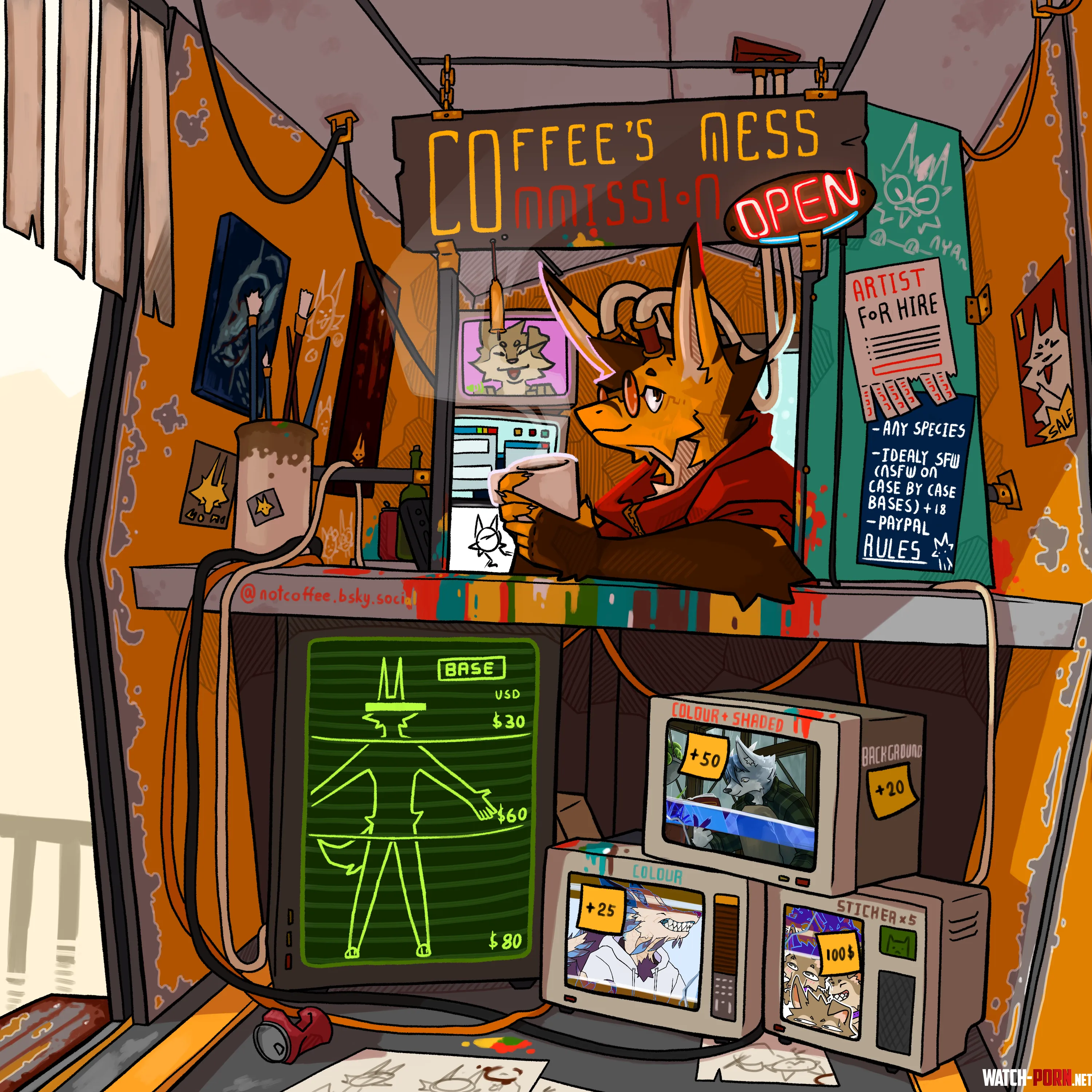 Commissions open made new price sheet by DefinitelyNotCoffee