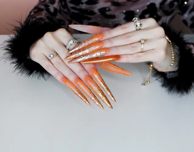 Thumbnail Get Ready for Spring with Allison_Jae's New Orange Nails