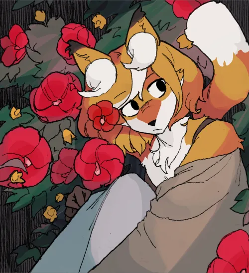 Thumbnail Immerse Yourself in Furry Fantasies: Flowerbed by HeadHonchkrowRemi