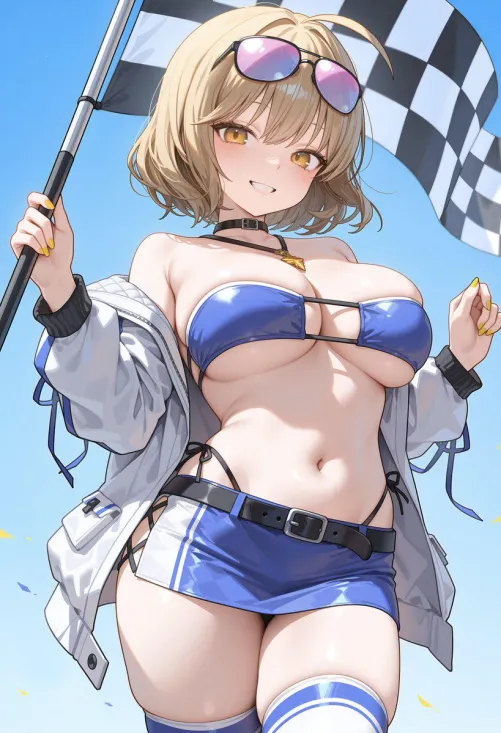 Thumbnail Enjoy the Race Queen Anis Nikke Look | Anime Midriff