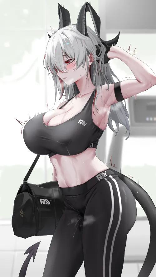 Thumbnail Zani After Workout: Explore Wuthering Waves in animearmpits | Author TheRoySez