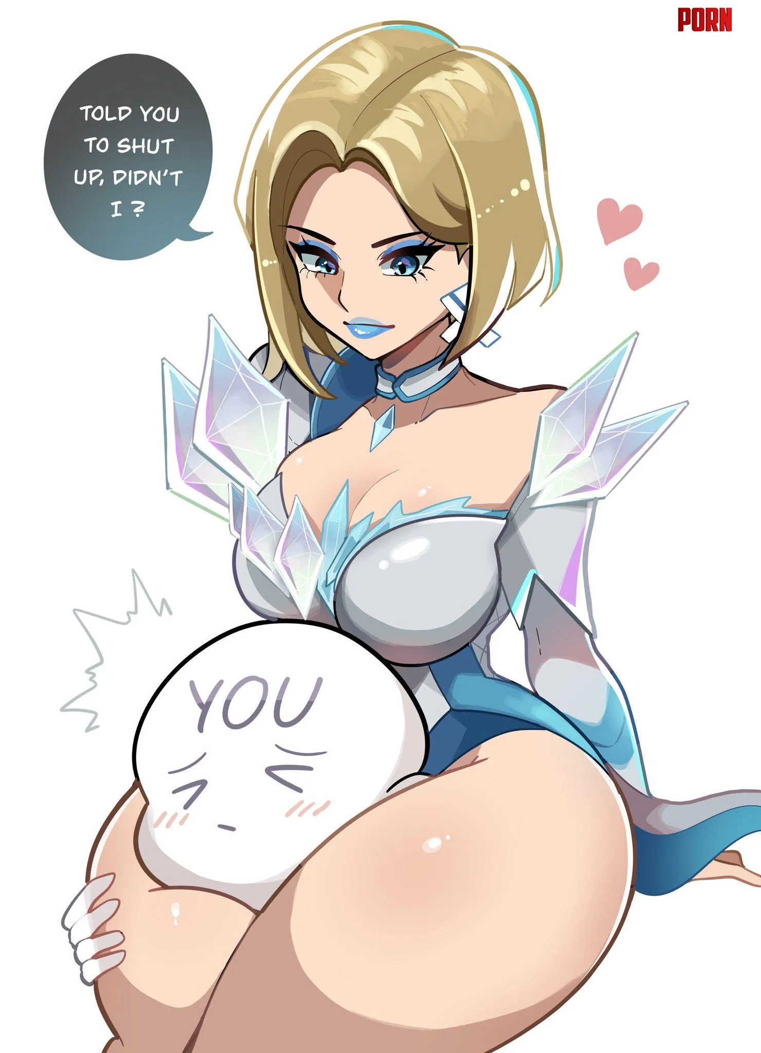 Emma Frosts thighs pack a punch by LafterMastr