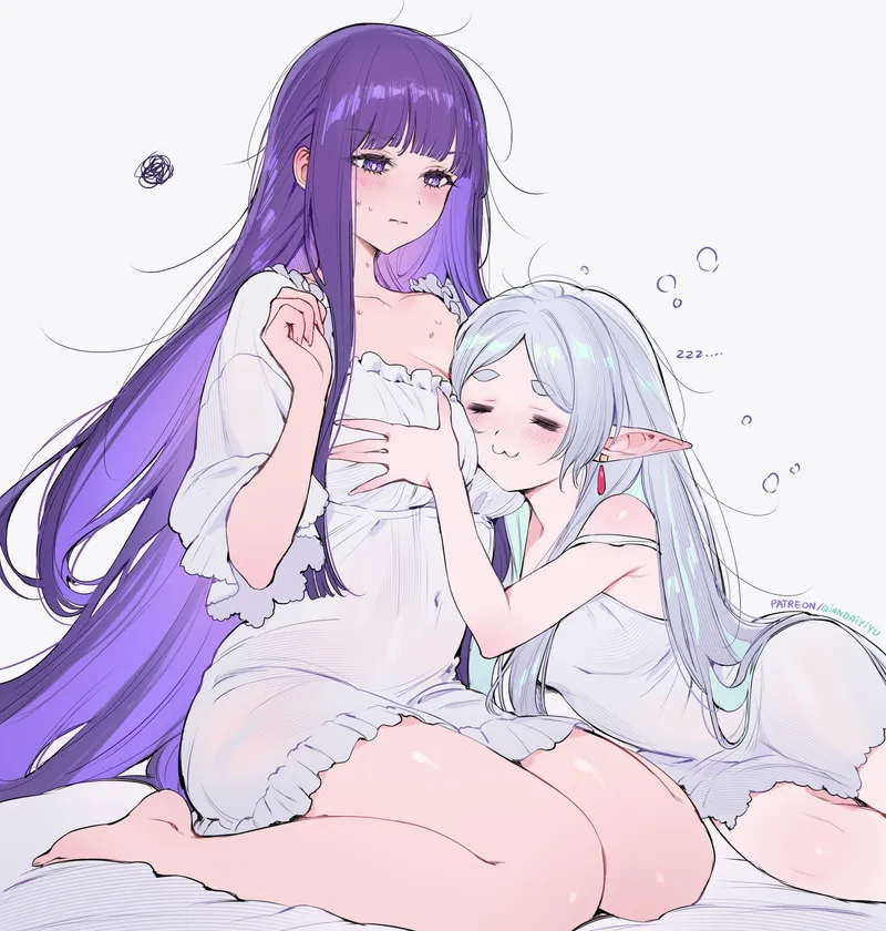 Thumbnail Join Frieren Sleeping on Fern in Frieren: Beyond Journey's End by Silent_Steak_9540 | yuri