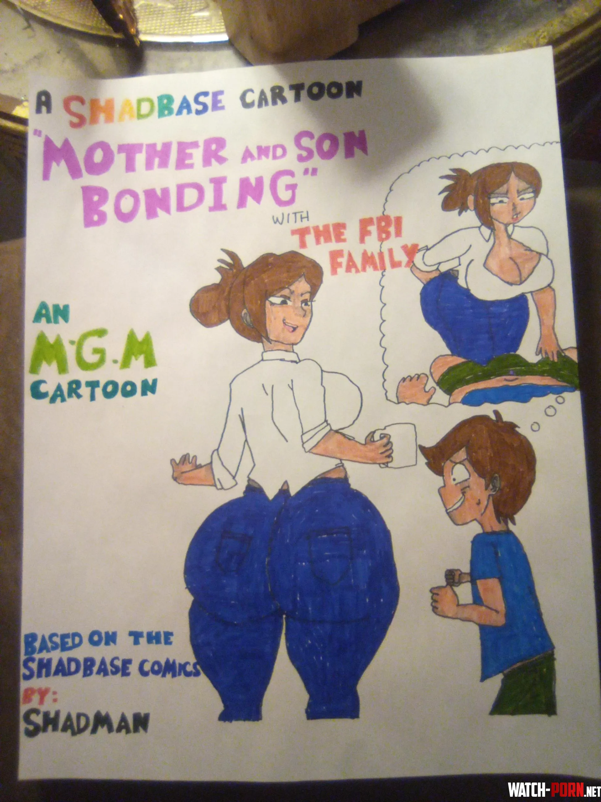 Shadman FlipaClip Cartoon: Mother and Son Bonding Promotional Drawing Poster by Impossible-Goal-1309