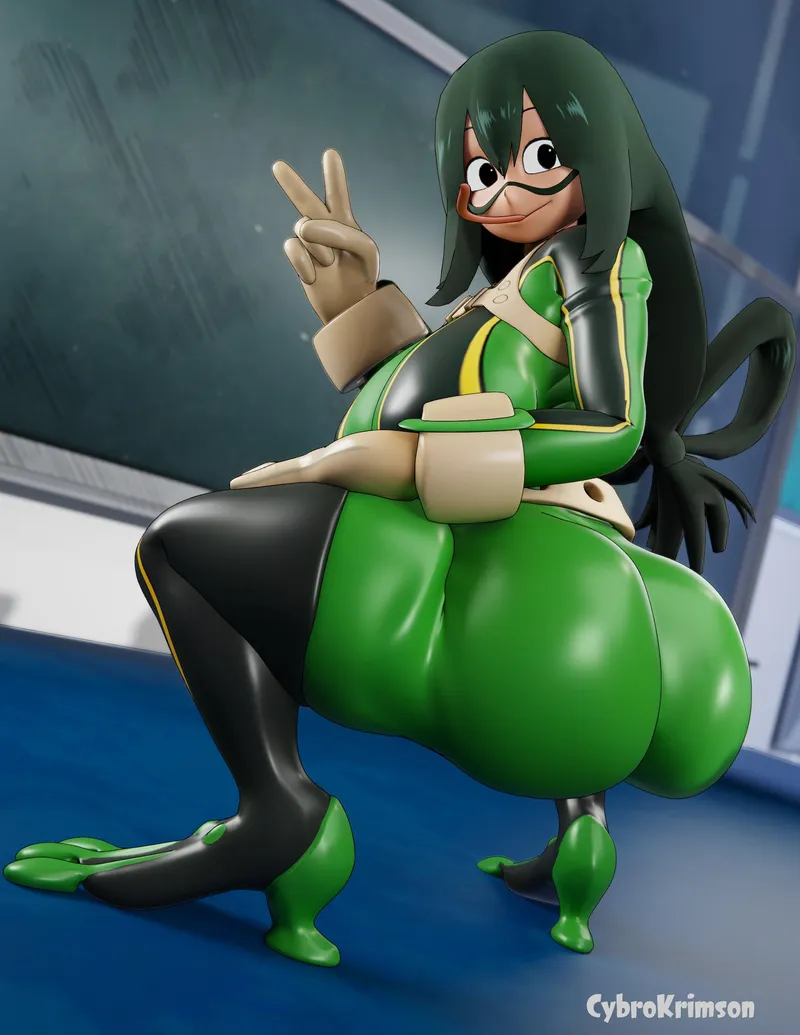 Thumbnail Froppy Booty Drawing by CybroKrimson | BokuNoEroAcademia Content