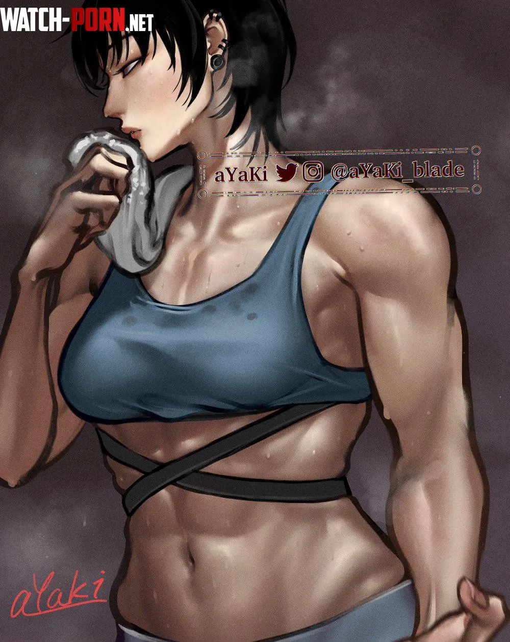 After workout [@aYaKi_blade] by TheTMoneyMan
