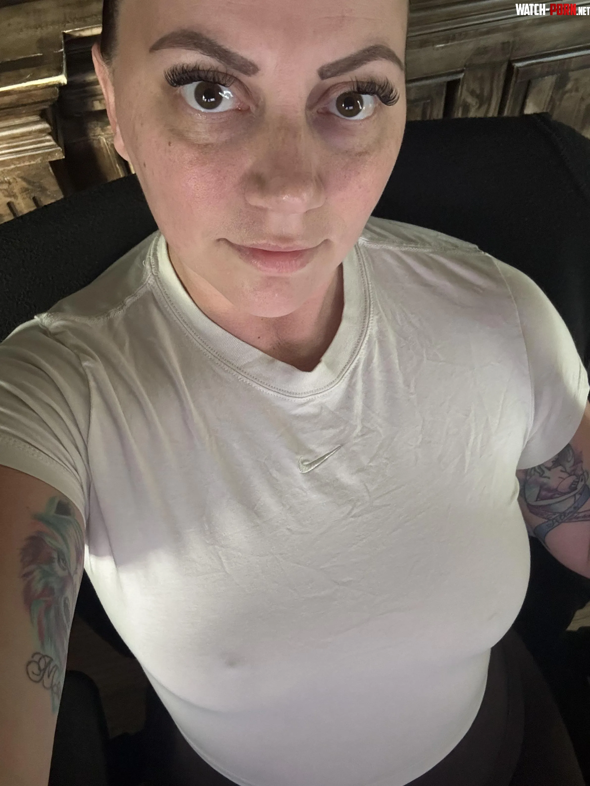 White see-through with no bra by momentswithCatherine