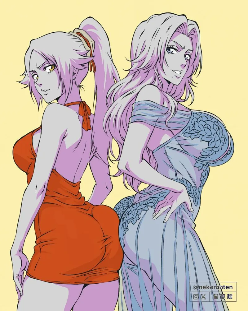 Thumbnail Familiar-Turnover-39 Presents Yoruichi and Rangiku in Bleach_Hentai Adventure