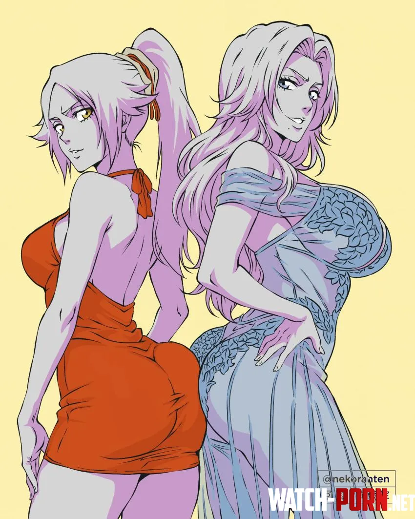 Yoruichi and Rangiku by nekoranten by Familiar-Turnover-39