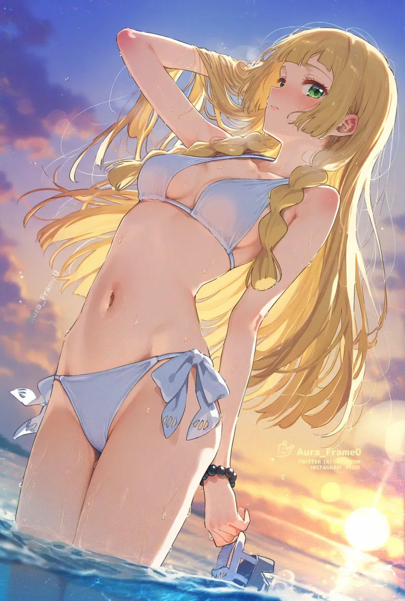 Thumbnail Xwrecker's Lílian [Pokémon]: Dive into Swimsuit Hentai